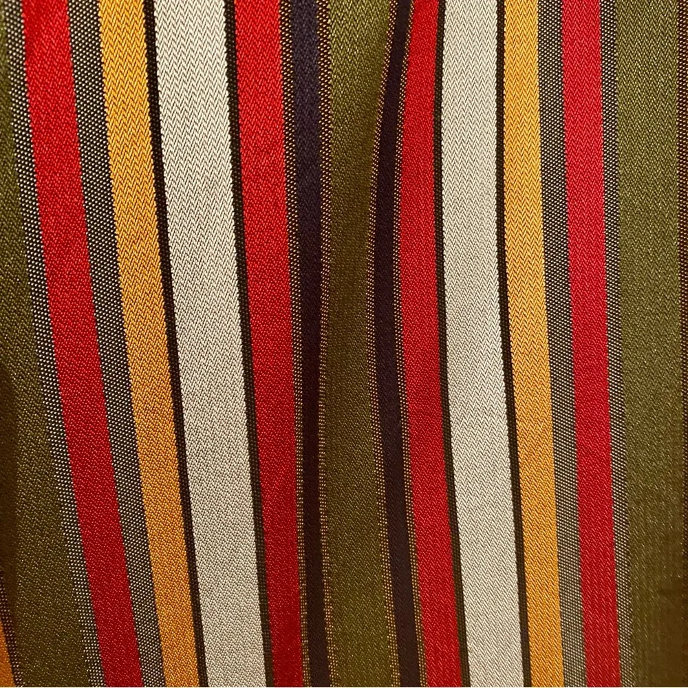 ZARA TRF Striped multicolored skirt attached belt - Picture 5 of 9
